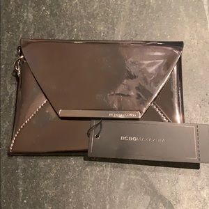 NEW w/tags BCBGMAXARIA leather wristlet